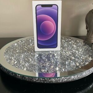 Empty box for purple apple iPhone 12, 128 gb MJNF3LL/A model A2172